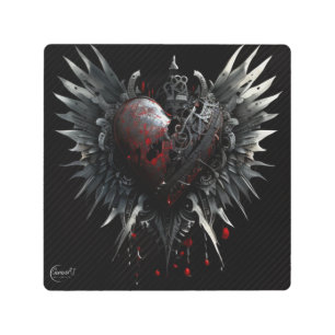 Impresión En Metal Torn Gothic Love Metalizado Wall Art