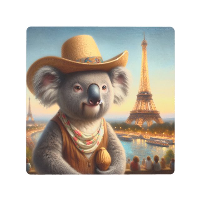 Impresión En Metal Torre Eiffel de Koala (Anverso)