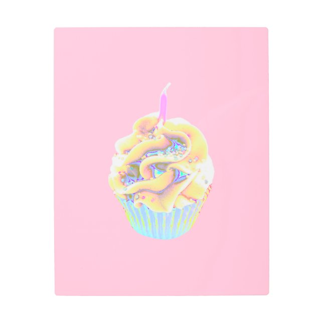 Impresión En Metal Torta de Glam brillante (Anverso)