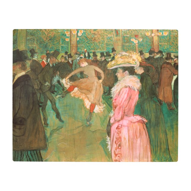 Impresión En Metal Toulouse-Lautrec - En el Rouge, la danza (Anverso)