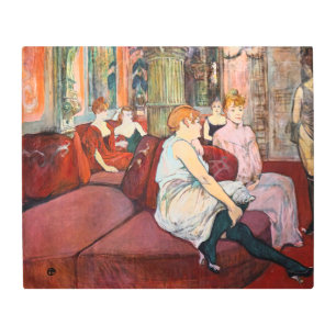 Impresión En Metal Toulouse-Lautrec - En el Salón, rue des Moulins