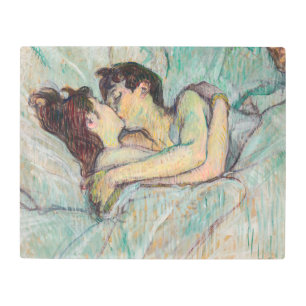 Impresión En Metal Toulouse-Lautrec - En La Cama, El Beso