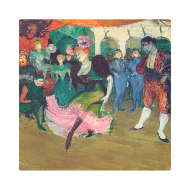 Impresión En Metal Toulouse-Lautrec - Marcelle Lender, Dancing Bolero (Anverso)