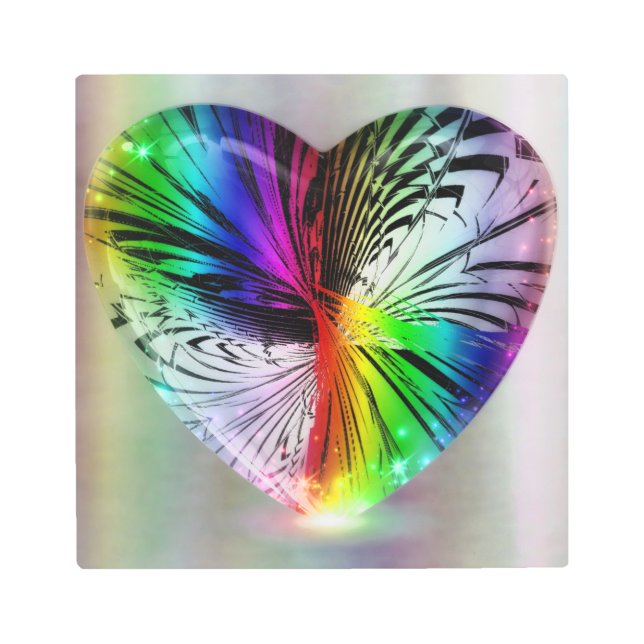 Impresión En Metal Trabajos de corazón (Anverso)