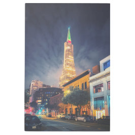 Impresión En Metal TransAmerica ilustrado