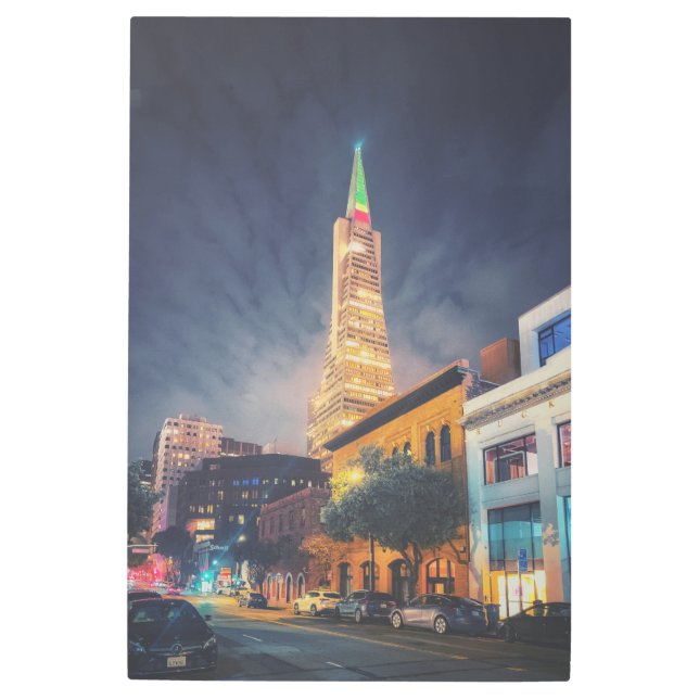 Impresión En Metal TransAmerica ilustrado (Anverso)