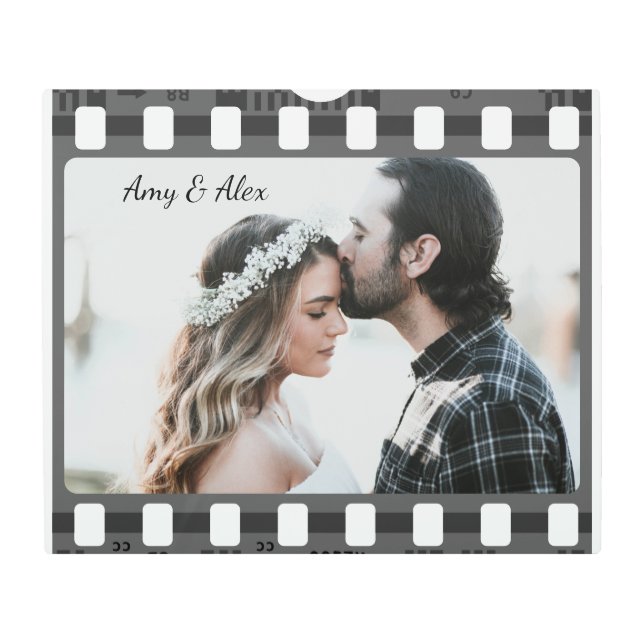 Impresión En Metal Trendy Film Reel Movie Personalizado Picture Frame (Anverso)