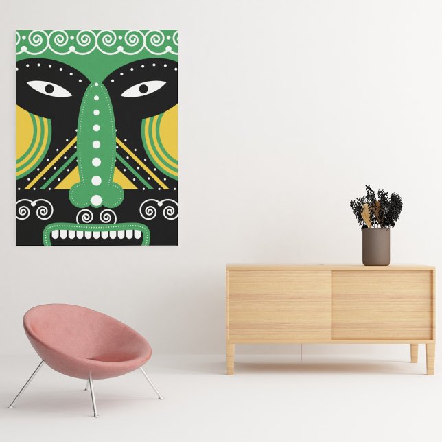 Impresión En Metal Tribal ritual verde (Subido por el creador)