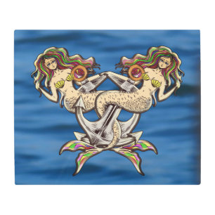 Impresión En Metal Tristemente sirenas al ancla