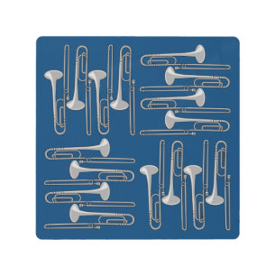 Impresión En Metal Trombone Crosshatch