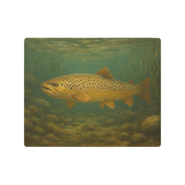 Impresión En Metal Trout Metal Print (Anverso)