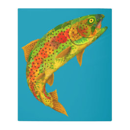 Impresión En Metal Trucha arco iris de hoja de lápiz 5