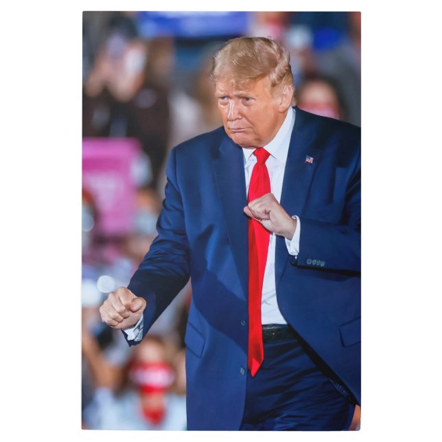 Impresión En Metal Trump Dance Funny (Anverso)