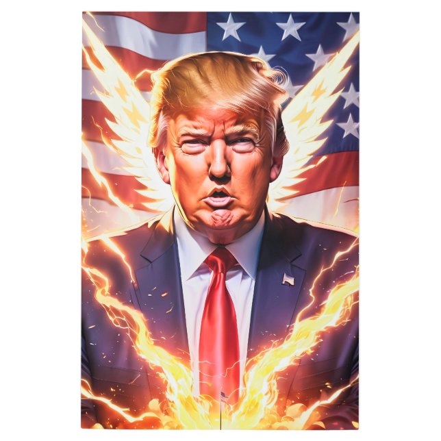 Impresión En Metal Trump MAGA 2024 Save America (Anverso)
