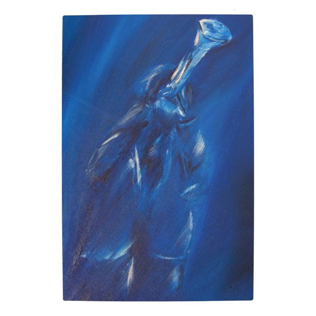 Impresión En Metal Trumpet Blues (Anverso)