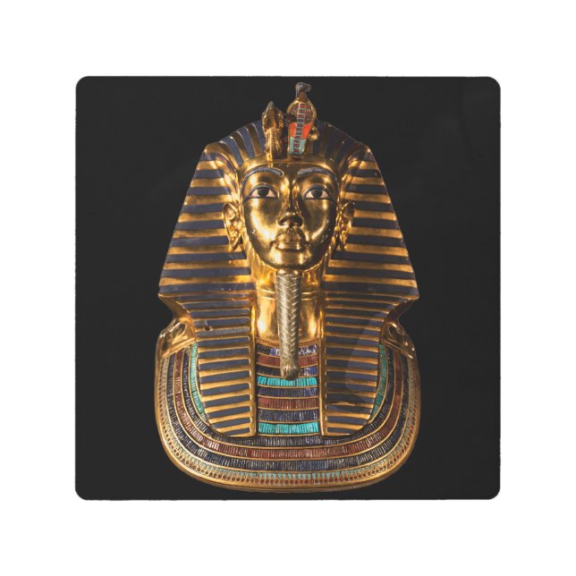 Impresión En Metal Tutankhamun El Rey Egipcio - Anciano Real Maje (Anverso)