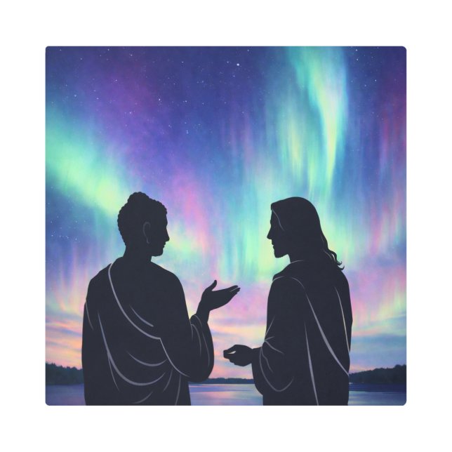 Impresión En Metal Two Teachers, One Silence (Anverso)