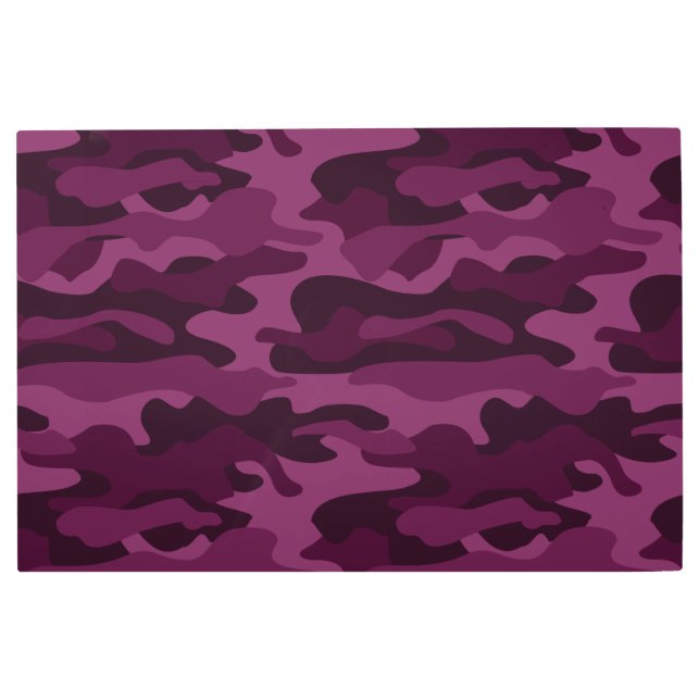 Impresión En Metal Tyrian Purple Monocolor Camo (Anverso)