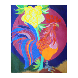Impresión En Metal Umbrian Rooster