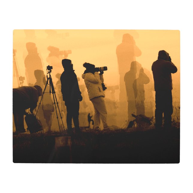 Impresión En Metal Un asombroso atardecer - Fotografiando a los ganes (Anverso)