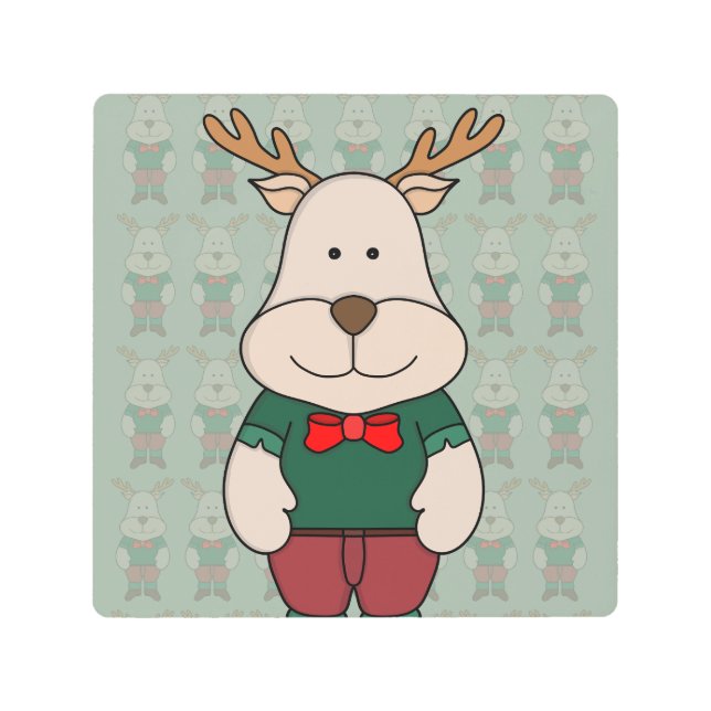 Impresión En Metal Un bonito ciervo (Anverso)