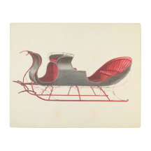 Un caballo abierto en Sleigh - Navidades