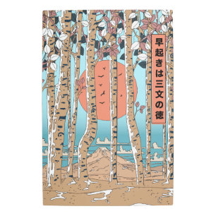 Impresión En Metal Un levantador temprano obtiene tres medidas de sue