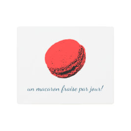Impresión En Metal un macaron fraise par jour!