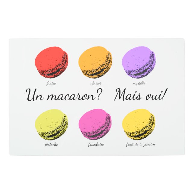 Impresión En Metal ¿Un macaron? ¡Mais oui! (Anverso)