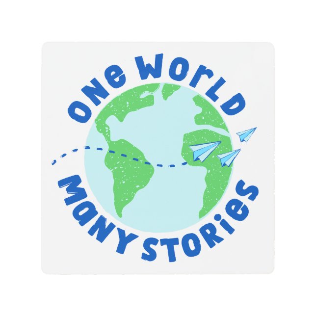 Impresión En Metal Un mundo de muchas historias (Anverso)