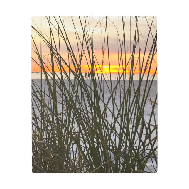 Impresión En Metal Un paseo por la playa (Anverso)