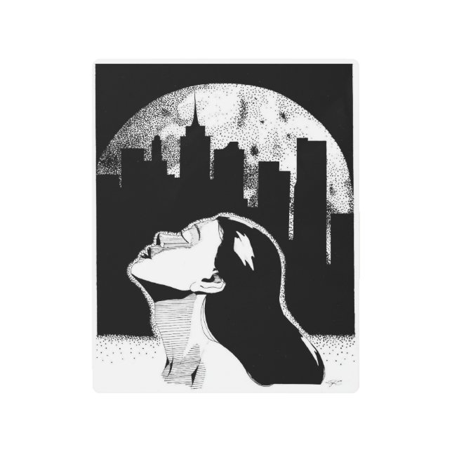 Impresión En Metal Un respiro de noche (Anverso)