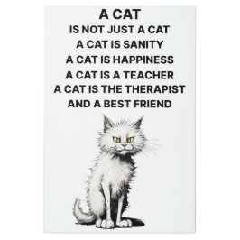 Impresión En Metal Un Rótulo Metalizado Cat 24"x 36"