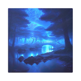 Impresión En Metal Un viaje nocturno