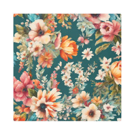 Impresión En Metal Una asombrosa pintura veraniega floral