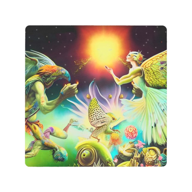 Impresión En Metal Una época de pintura de aceite recompensas (Anverso)