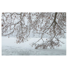 Impresión En Metal Una escena de invierno