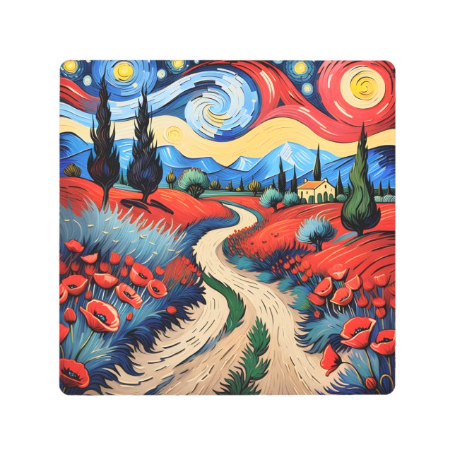 Impresión En Metal Una hermosa pradera (Anverso)