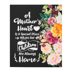 Impresión En Metal Una madre es como un regalo de flores, un regalo d