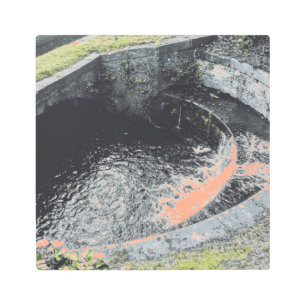 Impresión En Metal Una piscina Naranja en Welshpool