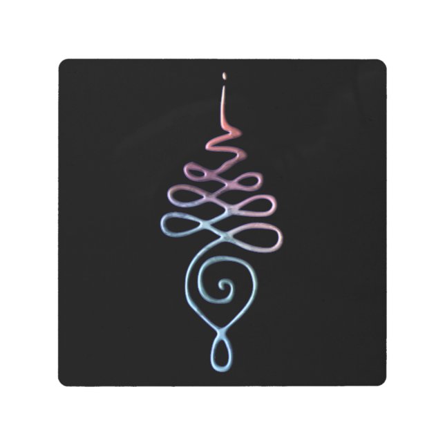 Impresión En Metal Unalome 1  (Anverso)