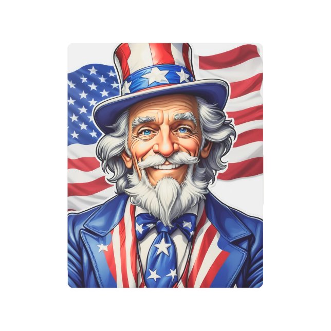 Impresión En Metal Uncle Sam USA (Anverso)