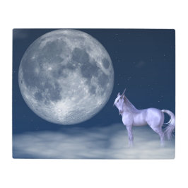 Impresión En Metal Unicorn Moon Magic