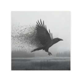 Impresión En Metal Unraveling - Raven in the Mist