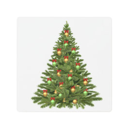 Impresión En Metal Vacaciones en árboles de Navidad Navidades Navidad