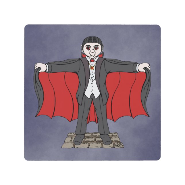 Impresión En Metal Vampiro cutáneo/dracula (Anverso)