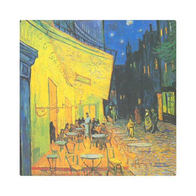 Impresión En Metal Van Gogh Cafe Terrace French Street Scene (Anverso)