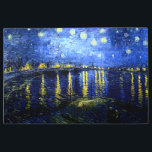 Impresión En Metal Van Gogh - Noche estrellada sobre el Ródano<br><div class="desc">La famosa obra de arte de Vincent van Gogh,  Noche estrellada sobre el Ródano</div>