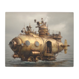 Impresión En Metal Vaso Steampunk