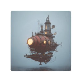 Impresión En Metal Vaso Steampunk